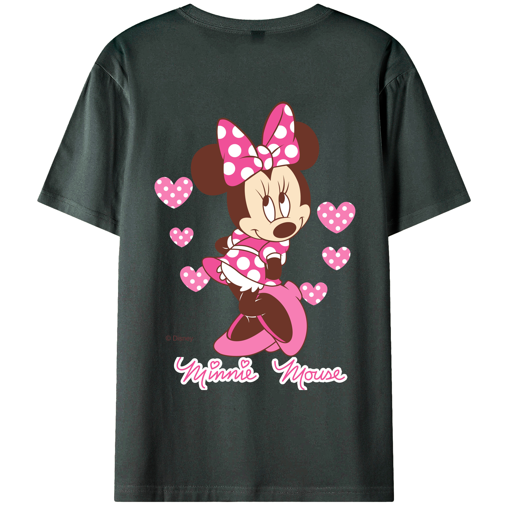 ミッキーマウス Mickey Mouse 綿100％ メンズ半袖Tシャツ（バックプリント） 通気性